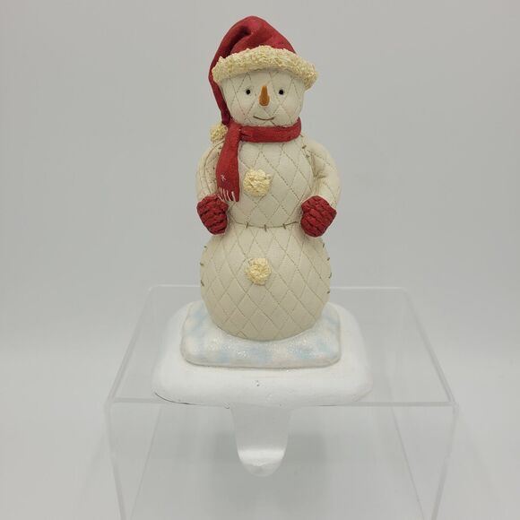 Hallmark Other - Hallmark Burrton Coldwell Windfield Quilted Snowman Christmas Stocking Hanger #4